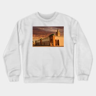 Morocco. Rabat. Mosque near the Royal Palace. Crewneck Sweatshirt